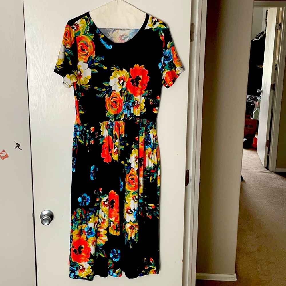 Taralynns boutique midi dress with pockets